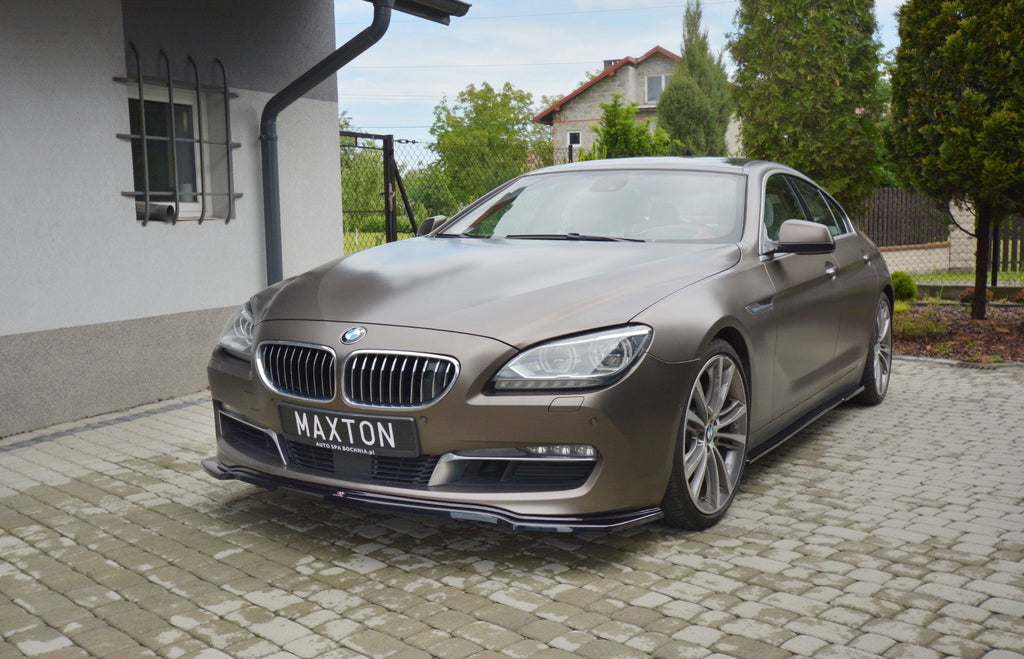 Maxton Design Street+ Seitenschweller Leisten passend für BMW 6er GRAN COUPÉ schwarz Hochglanz