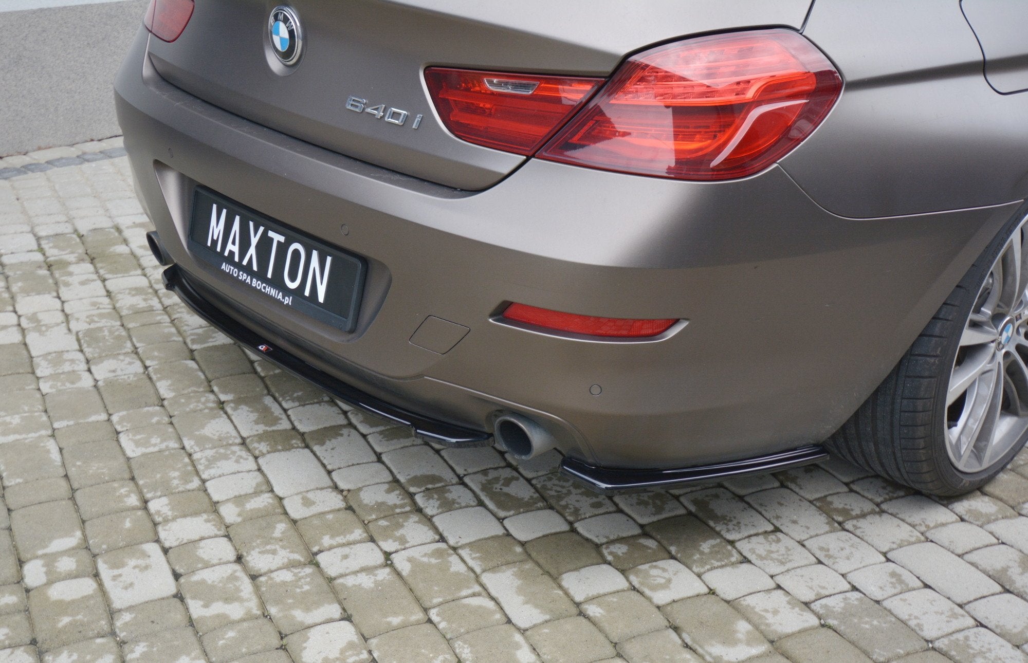 Maxton Design Heckansatz BMW 6er Gran Coupe F06 schwarz Hochglanz für BMW 6er F06- F12- F13