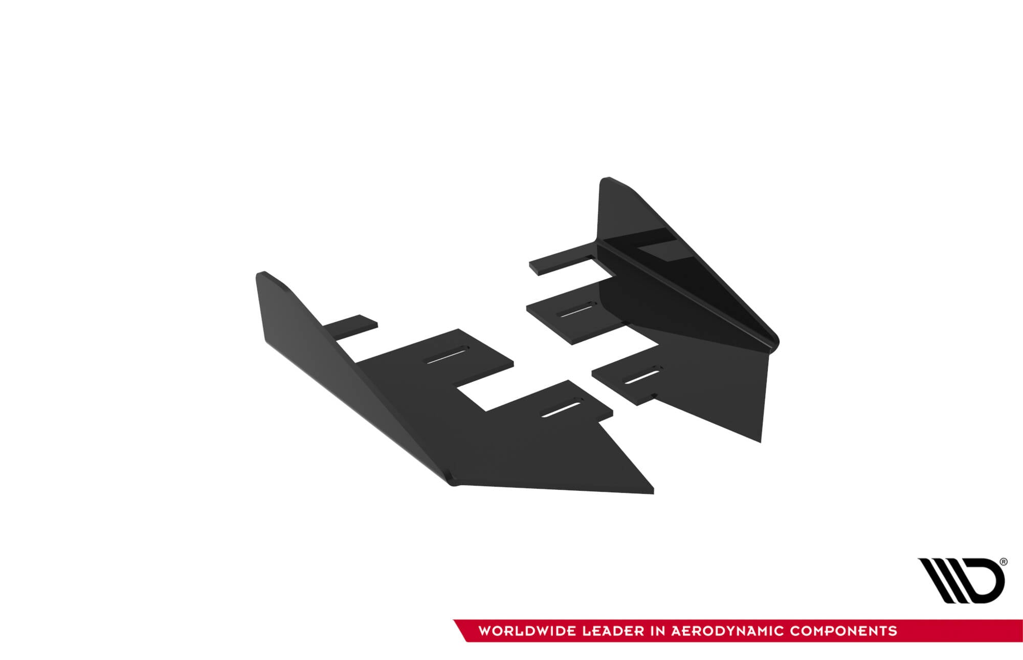 Maxton Design Hintere Seiten Flaps passend für Audi A3 Limousine 8Y schwarz Hochglanz