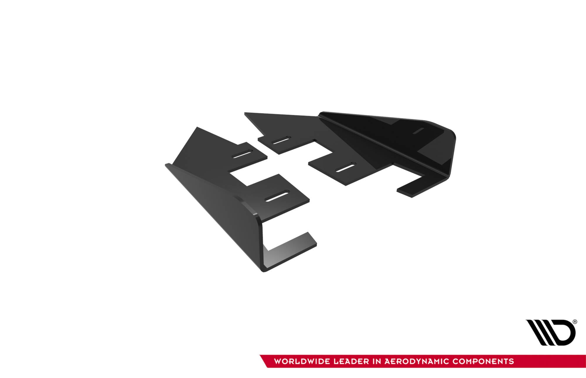 Maxton Design Hintere Seiten Flaps passend für Audi A3 Limousine 8Y schwarz Hochglanz