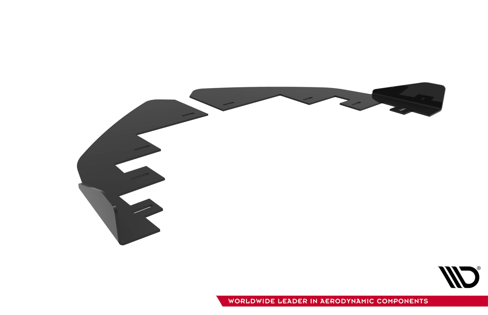 Maxton Design Front Stoßstange Flaps passend für Flaps VW Golf GTI Clubsport Mk8 Facelift schwarz Hochglanz