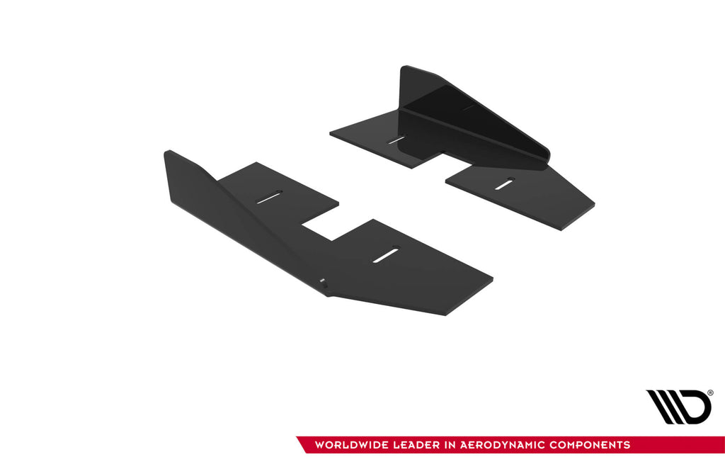 Maxton Design Seitenschweller Flaps passend für Audi A5 Sportback F5 Facelift schwarz Hochglanz
