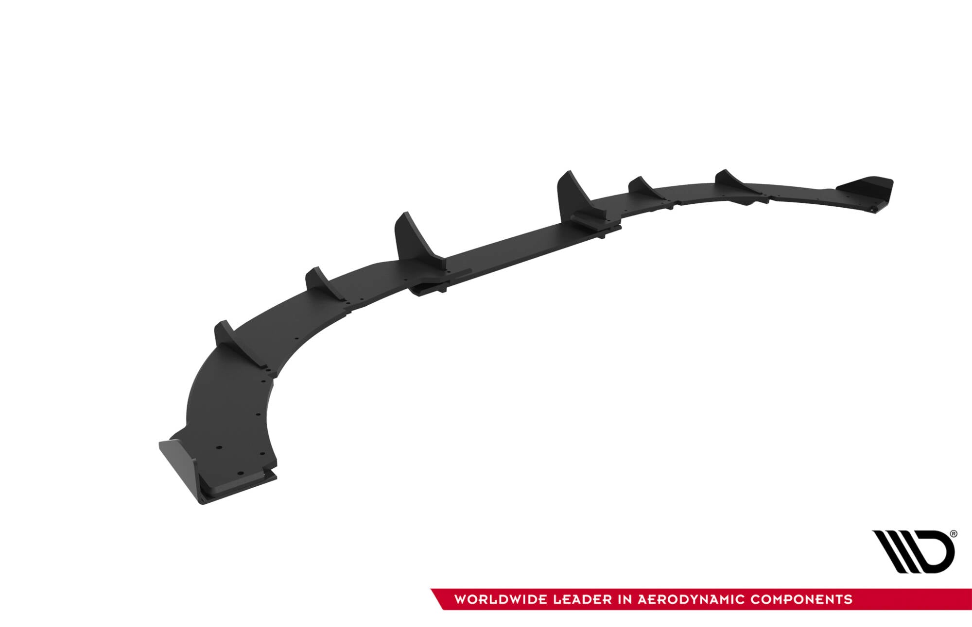 Maxton Design Street Pro Heckschürze + Flaps passend für Ford Focus ST Mk3 Facelift schwarz Hochglanz