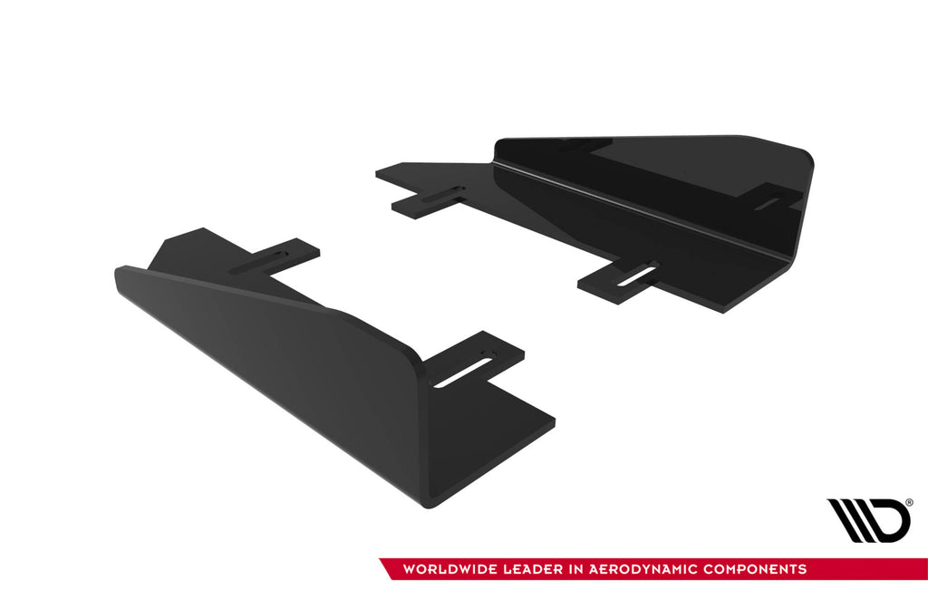 Maxton Design Seitenschweller Flaps passend für Audi TT S / TT S-Line 8J Facelift schwarz Hochglanz