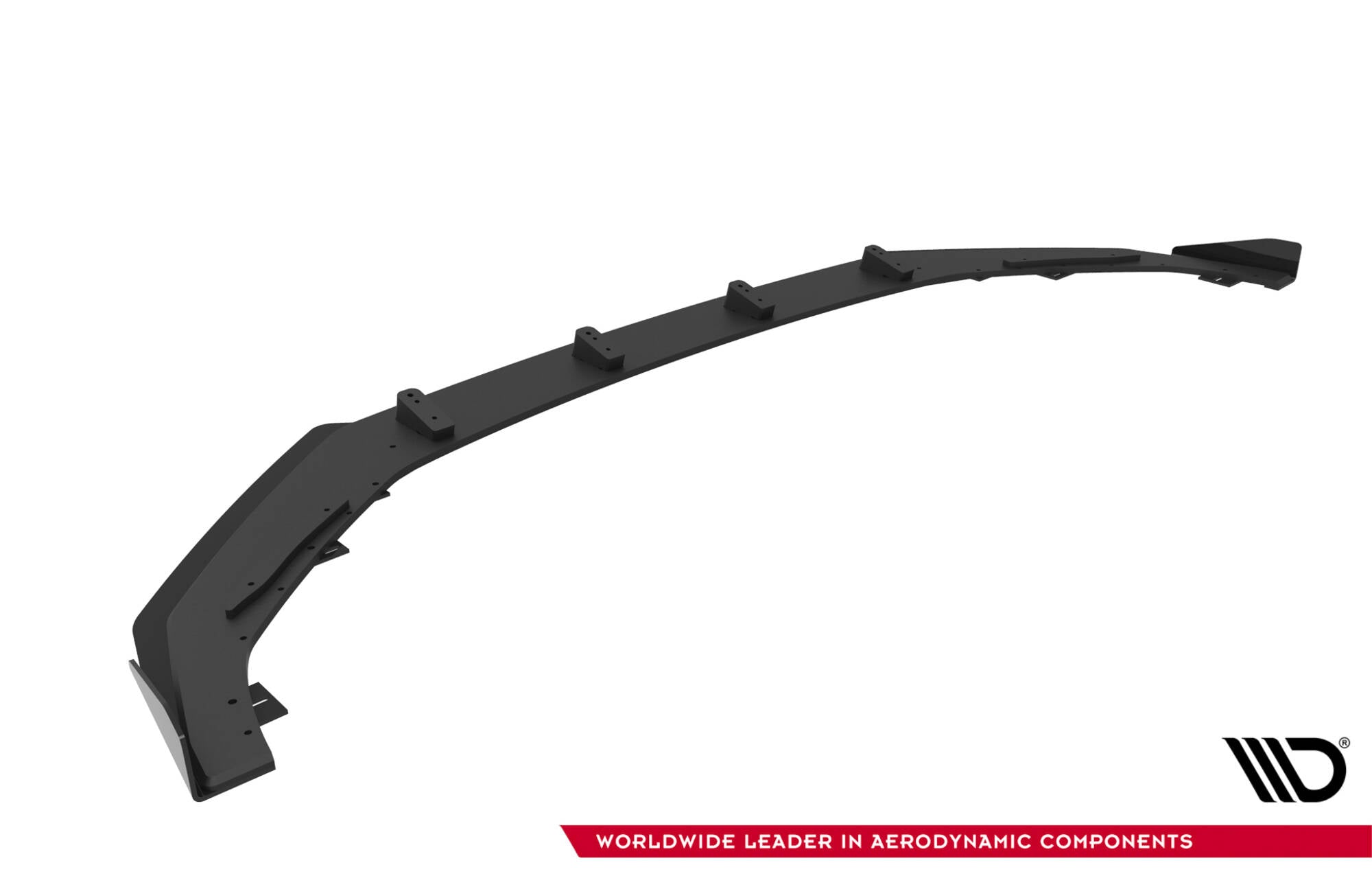 Maxton Design Street Pro Street+ Spoilerlippe Front Ansatz + Flaps passend für Audi A5 F5 Facelift schwarz Hochglanz