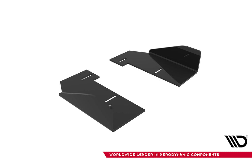 Maxton Design Seitenschweller Flaps passend für Audi A5 Sportback F5 Facelift schwarz Hochglanz