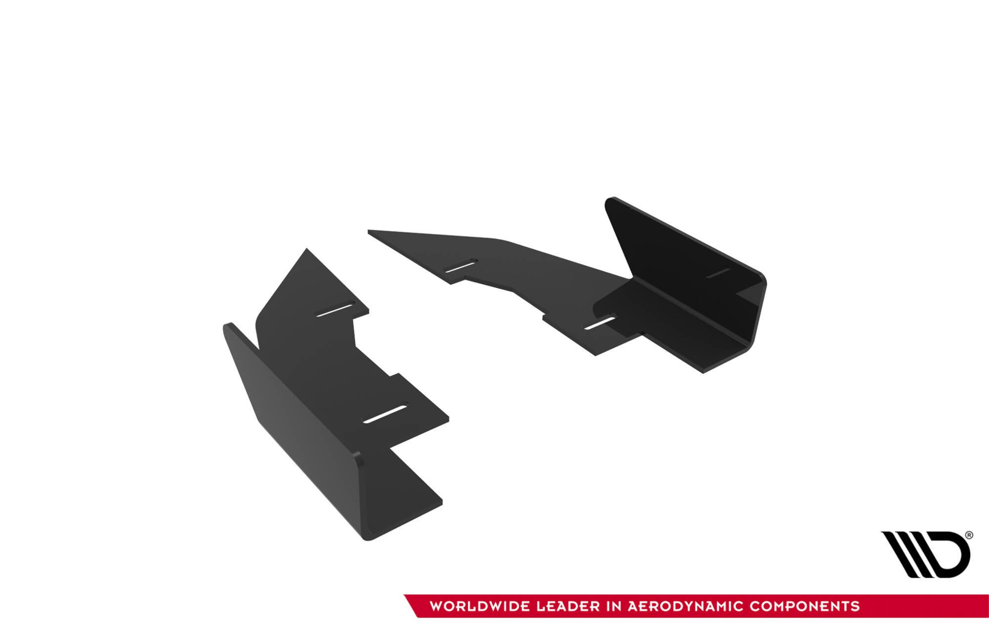 Maxton Design Hintere Seiten Flaps passend für Audi A5 F5 Facelift schwarz Hochglanz