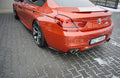 Maxton Design Heck Ansatz Flaps Diffusor passend für BMW M6 Gran Coupe / Coupe / Cabriolet F06 / F13 / F12 schwarz Hochglanz