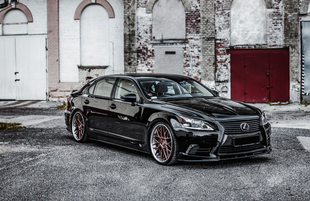 Maxton Design Street+ Seitenschweller Leisten passend für Lexus LS Long Wheelbase Mk4 Facelift schwarz Hochglanz