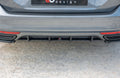 Maxton Design Diffusor Heck Ansatz passend für VW Passat R-Line B8 schwarz Hochglanz
