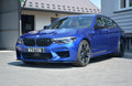 Maxton Design Street+ Spoilerlippe Front Ansatz V.2 passend für BMW M5 F90 schwarz Hochglanz