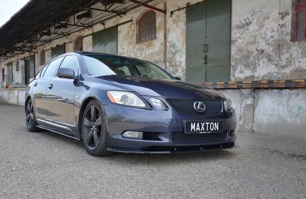 Maxton Design Street+ Spoilerlippe Front Ansatz V.1 passend für Lexus GS Mk3 schwarz Hochglanz