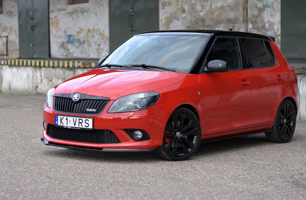 Maxton Design Front Ansatz für Skoda Fabia RS Mk2 schwarz matt