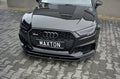 Maxton Design Street+ Spoilerlippe Front Ansatz V.1 passend für Audi RS3 Sportback 8V Facelift schwarz Hochglanz