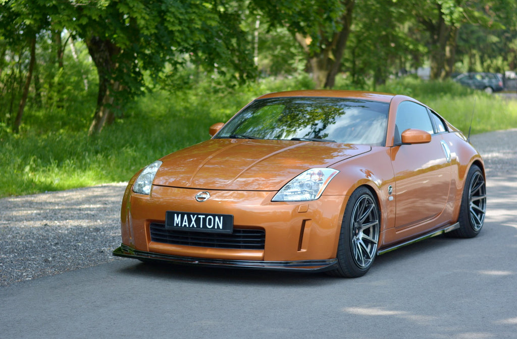 Maxton Design Street+ Spoilerlippe Front Ansatz passend für NISSAN 350Z schwarz Hochglanz