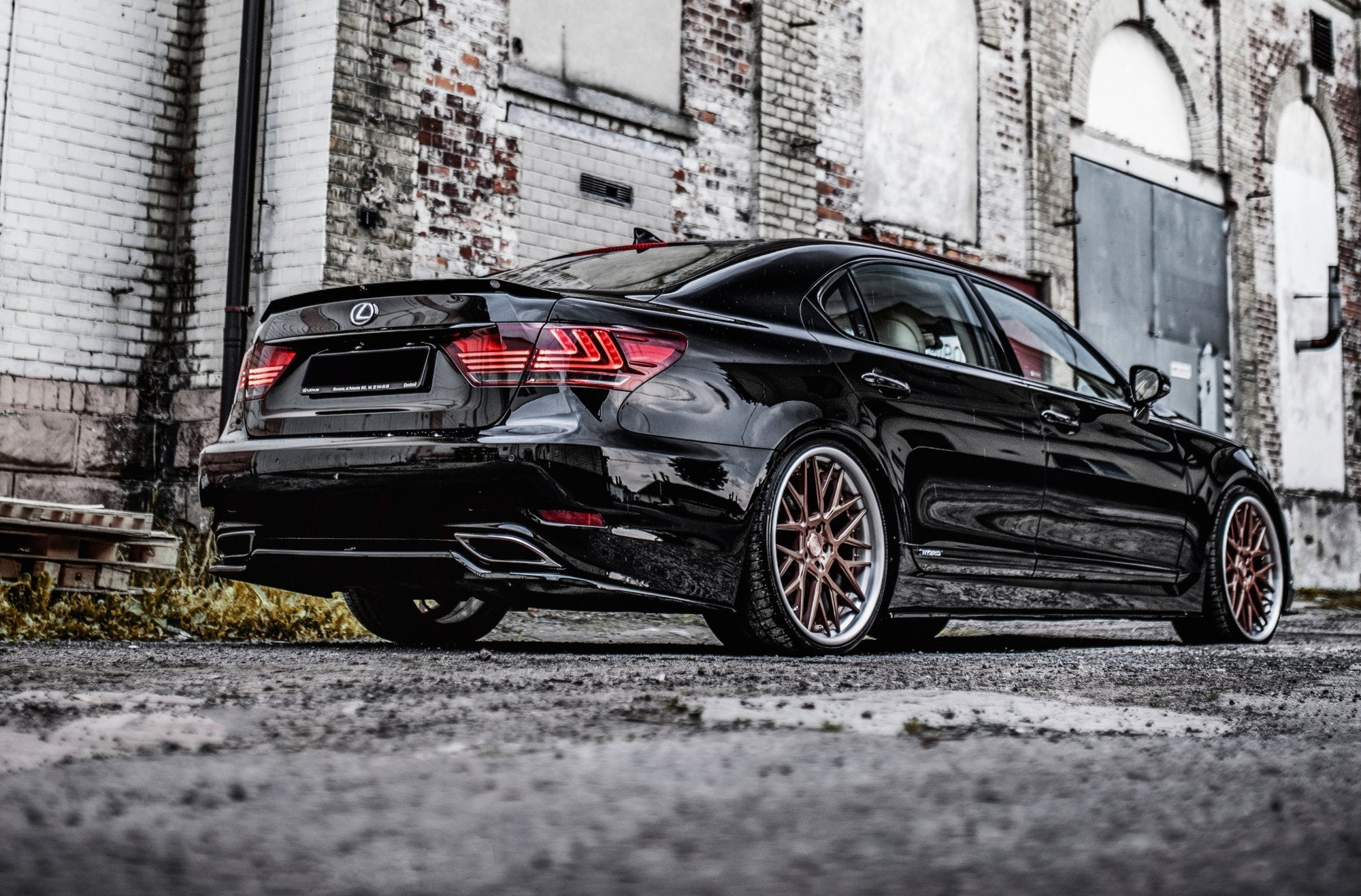 Maxton Design Heckansatz Lexus LS Mk4 Facelift schwarz Hochglanz für Lexus LS Mk4 Facelift