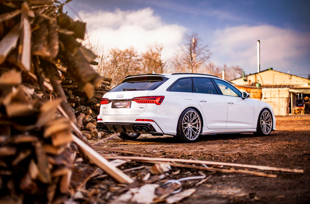 Maxton Design Diffusor Heck Ansatz + Endrohre für Audi A6 S-Line / S6 C8 / C8 Facelift