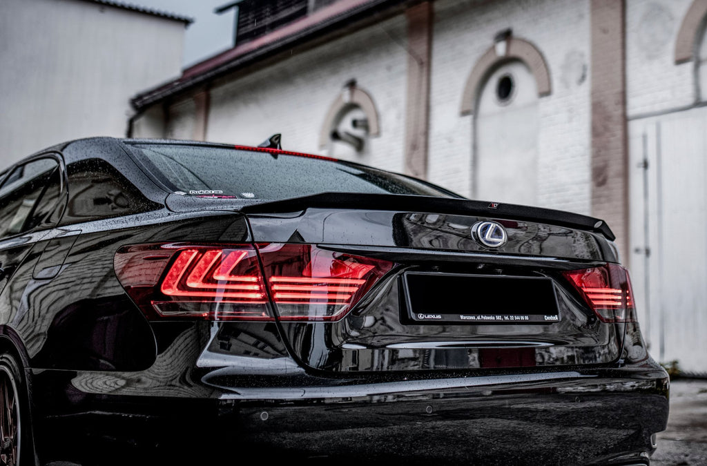 Maxton Design Spoiler CAP passend für Lexus LS Mk4 Facelift schwarz Hochglanz