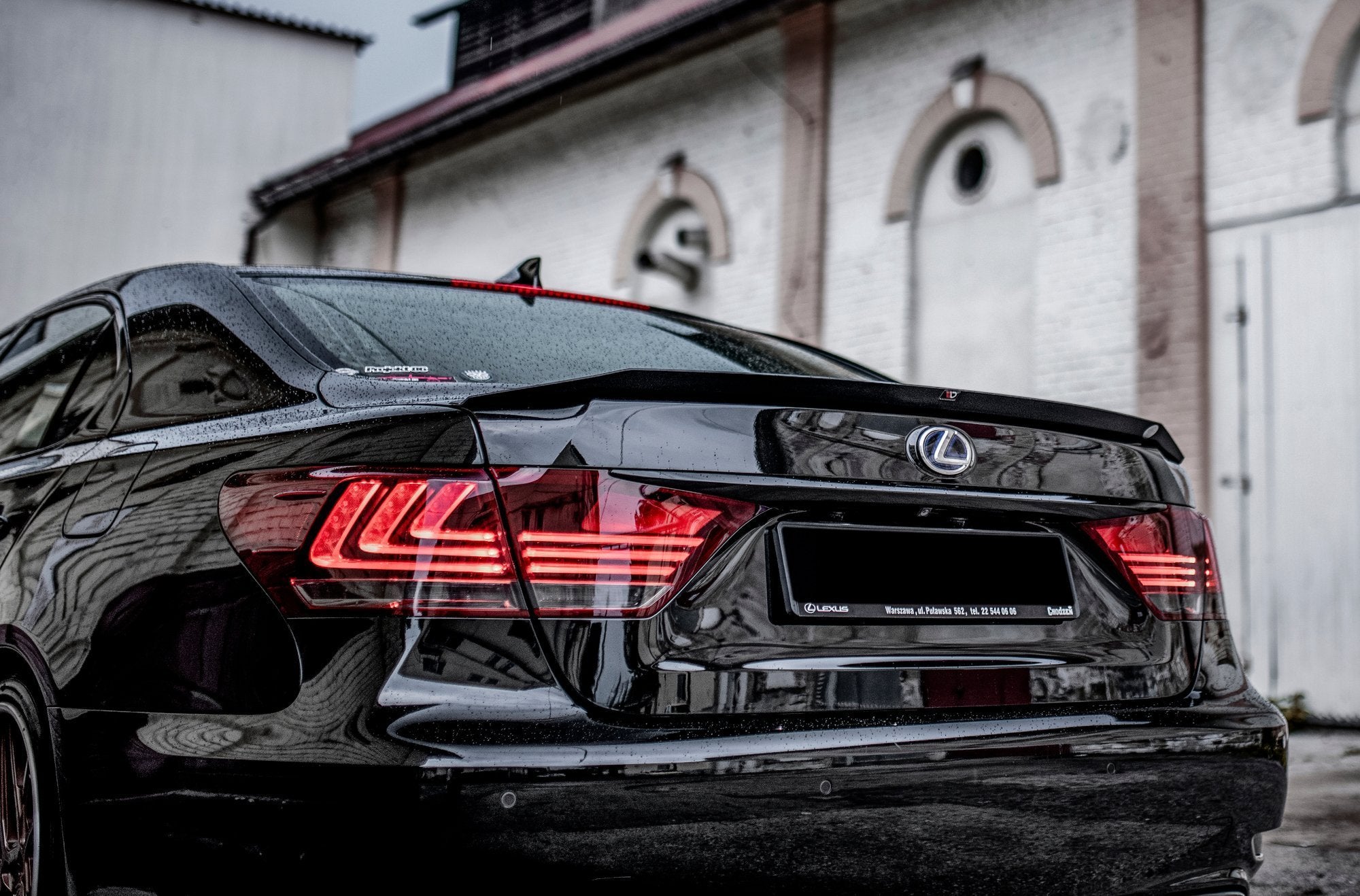 Maxton Design Spoiler CAP passend für Lexus LS Mk4 Facelift schwarz Hochglanz