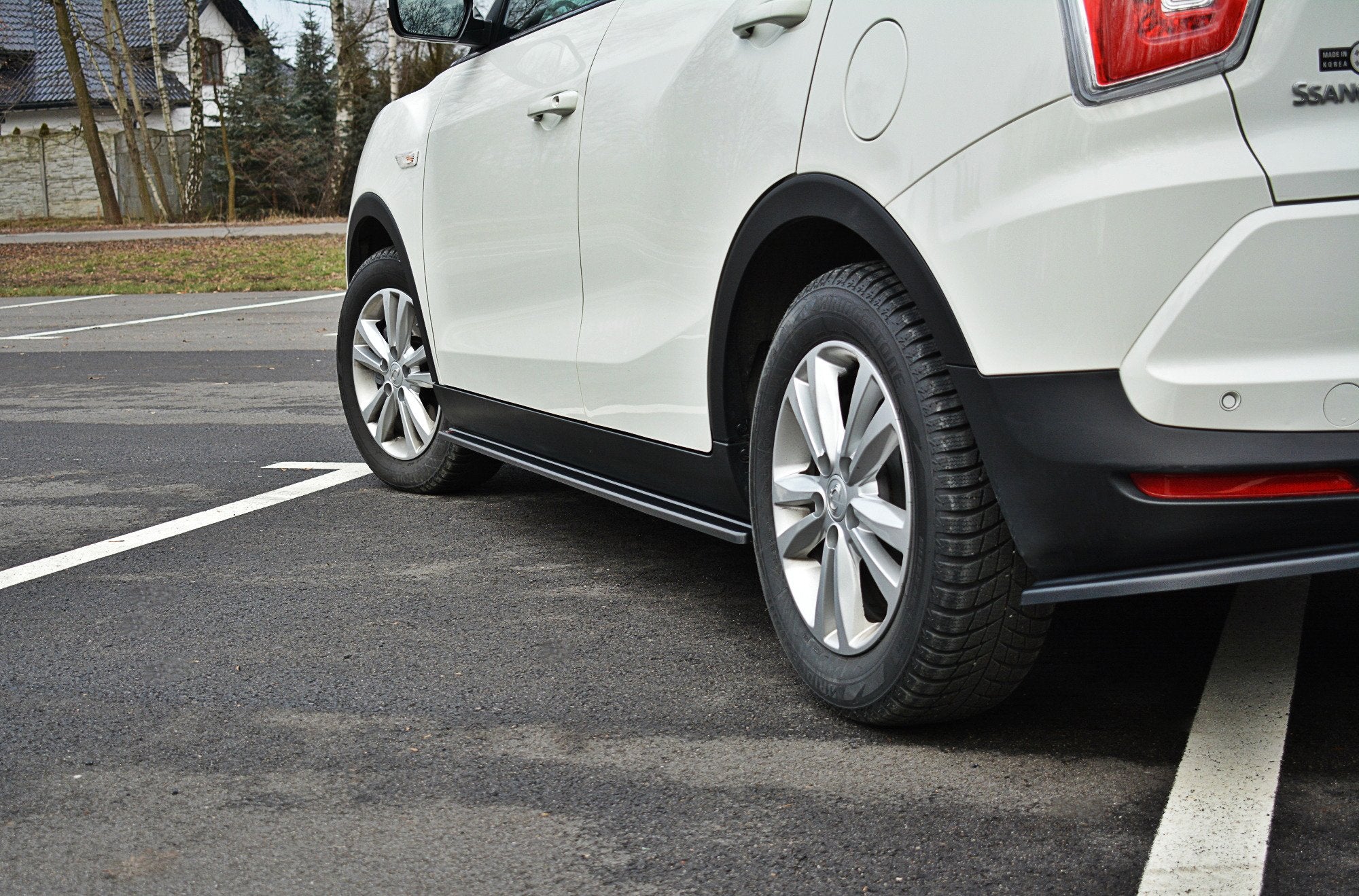 Maxton Design Street+ Seitenschweller Leisten passend für SSANGYONG TIVOLI schwarz Hochglanz