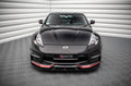Maxton Design Street+ Spoilerlippe Front Ansatz V.2 passend für Nissan 370Z Nismo Facelift schwarz Hochglanz