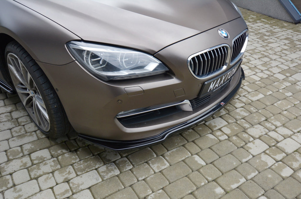 Maxton Design Street+ Spoilerlippe Front Ansatz passend für BMW 6er GRAN COUPÉ schwarz Hochglanz