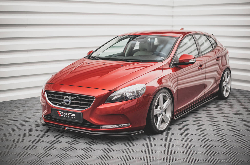Maxton Design Street+ Seitenschweller Leisten passend für Volvo V40 schwarz Hochglanz