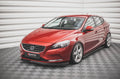 Maxton Design Street+ Spoilerlippe Front Ansatz passend für Volvo V40 schwarz Hochglanz