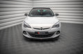 Maxton Design Street+ Spoilerlippe Front Ansatz V.2 passend für Opel Astra GTC OPC-Line J schwarz Hochglanz