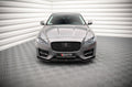 Maxton Design Street+ Spoilerlippe Front Ansatz V.1 passend für Jaguar XF R-Sport X260 schwarz Hochglanz