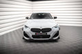 Maxton Design Street Pro Street+ Spoilerlippe Front Ansatz + Flaps passend für BMW 2 Coupe M-Paket / M240i G42 schwarz Hochglanz