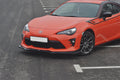 Maxton Design Street+ Spoilerlippe Front Ansatz V.2 passend für Toyota GT86 Facelift schwarz Hochglanz