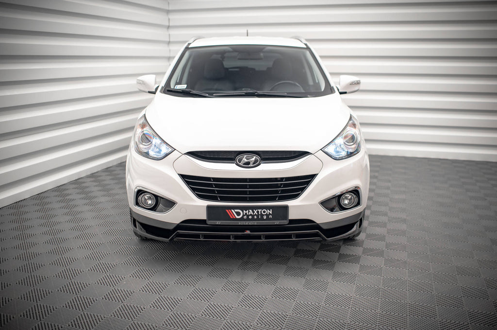 Maxton Design Street+ Spoilerlippe Front Ansatz passend für Hyundai ix35 Mk1 schwarz Hochglanz