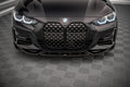 Maxton Design Street+ Spoilerlippe Front Ansatz V.2 passend für BMW 4er M-Paket / M440i G22 / G23 / G22 Facelift / G23 Facelift schwarz Hochglanz