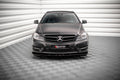 Maxton Design Street+ Spoilerlippe Front Ansatz V.2 passend für Mercedes-Benz C Coupe / Limousine / Kombi AMG-Line C204 / W204 Facelift / S204 Facelift schwarz Hochglanz