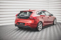 Maxton Design Heck Ansatz Flaps Diffusor passend für Volvo V40 schwarz Hochglanz