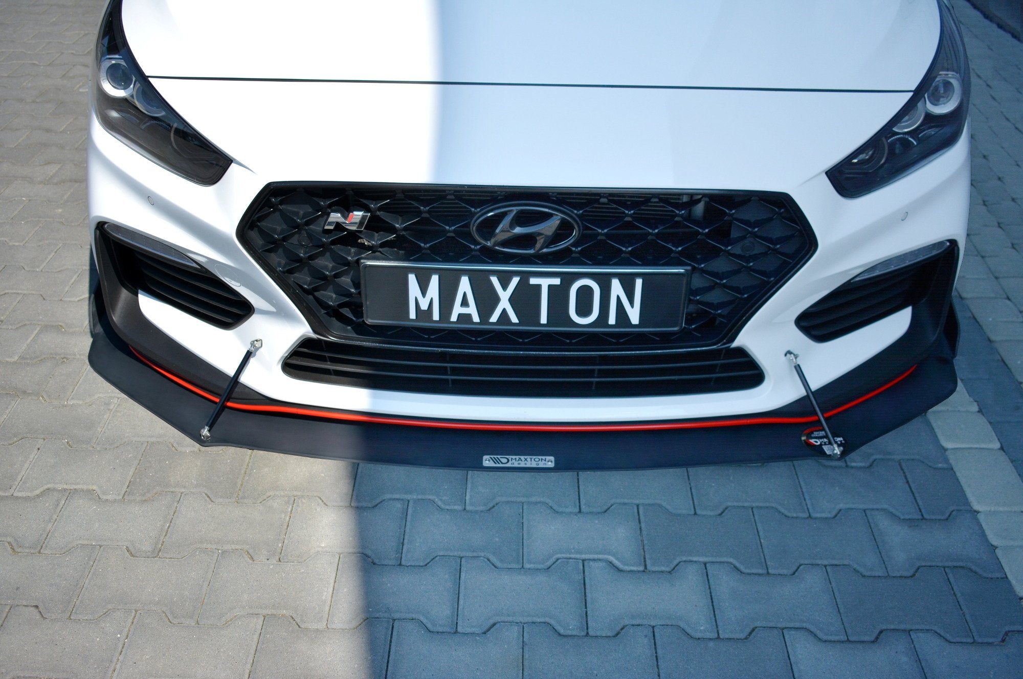 Maxton Design Racing Street+ Spoilerlippe Front Ansatz passend für HYUNDAI I30 Mk3 N
