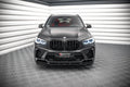 Maxton Design Street+ Spoilerlippe Front Ansatz V.2 passend für BMW X5M F95 schwarz Hochglanz
