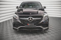 Maxton Design Street+ Spoilerlippe Front Ansatz V.1 passend für Mercedes-Benz GLE Coupe / SUV 63 AMG C292 / W166 schwarz Hochglanz