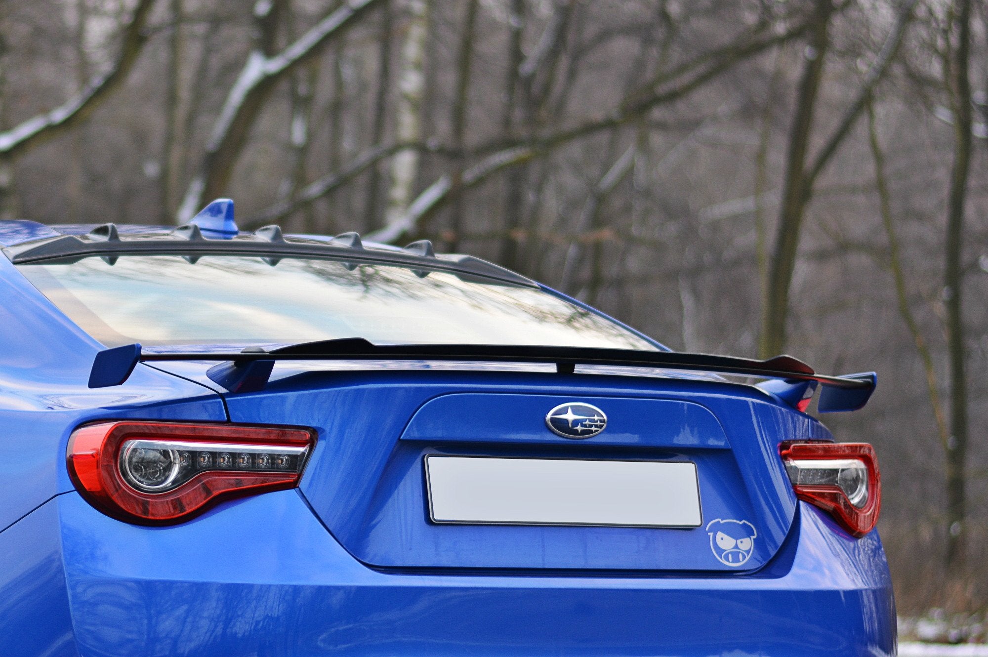 Maxton Design Spoiler CAP passend für Toyota GT86 Facelift / Subaru BRZ Mk1 Facelift schwarz Hochglanz