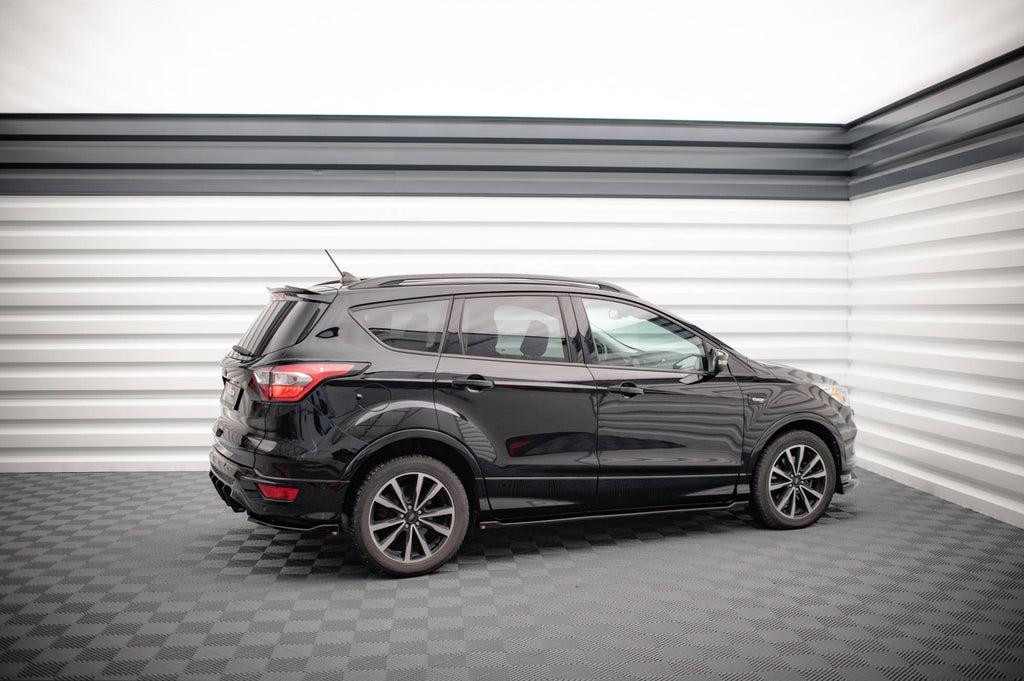 Maxton Design Street+ Seitenschweller Leisten passend für Ford Escape ST-Line Mk3 schwarz Hochglanz
