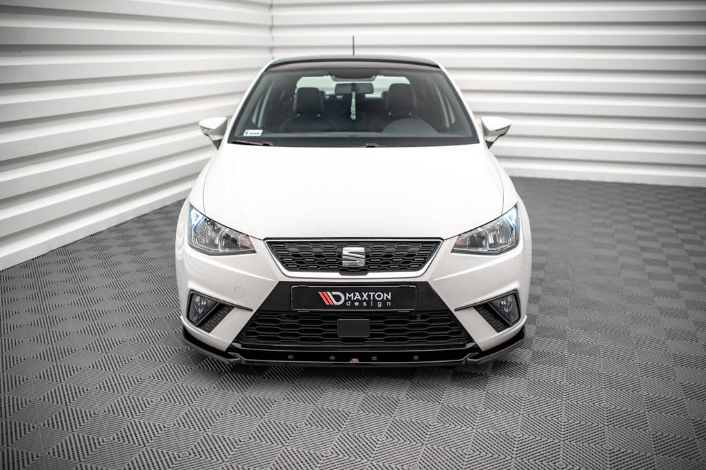 Maxton Design Street+ Spoilerlippe Front Ansatz V.2 passend für Seat Ibiza FR/ Standard Mk5 schwarz Hochglanz