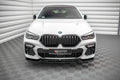 Maxton Design Street+ Spoilerlippe Front Ansatz V.2 passend für BMW X6 M-Paket G06 schwarz Hochglanz