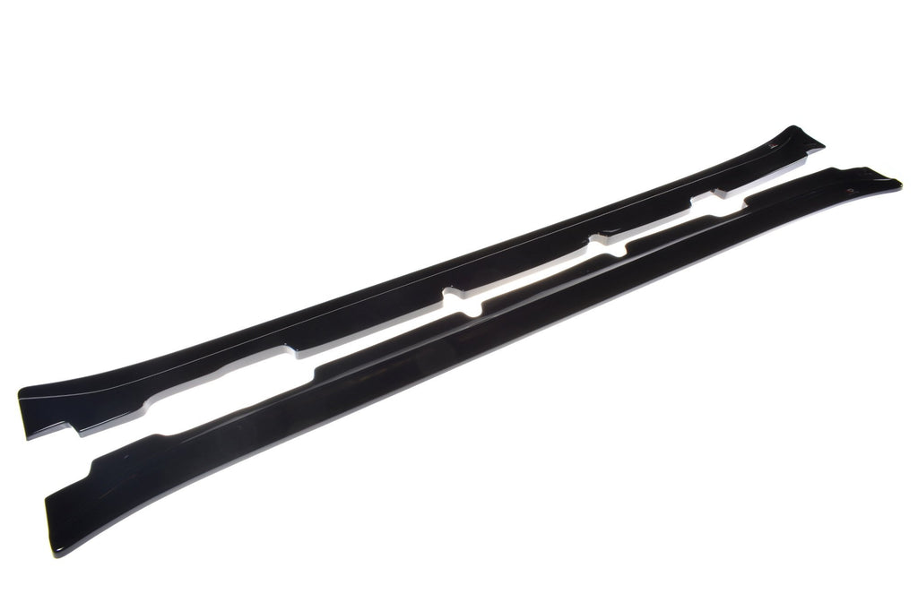 Maxton Design Street+ Seitenschweller Leisten passend für Maserati Quattroporte Mk5 Facelift schwarz Hochglanz