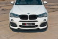 Maxton Design Street+ Spoilerlippe Front Ansatz passend für BMW X3 M-Paket F25 Facelift schwarz Hochglanz