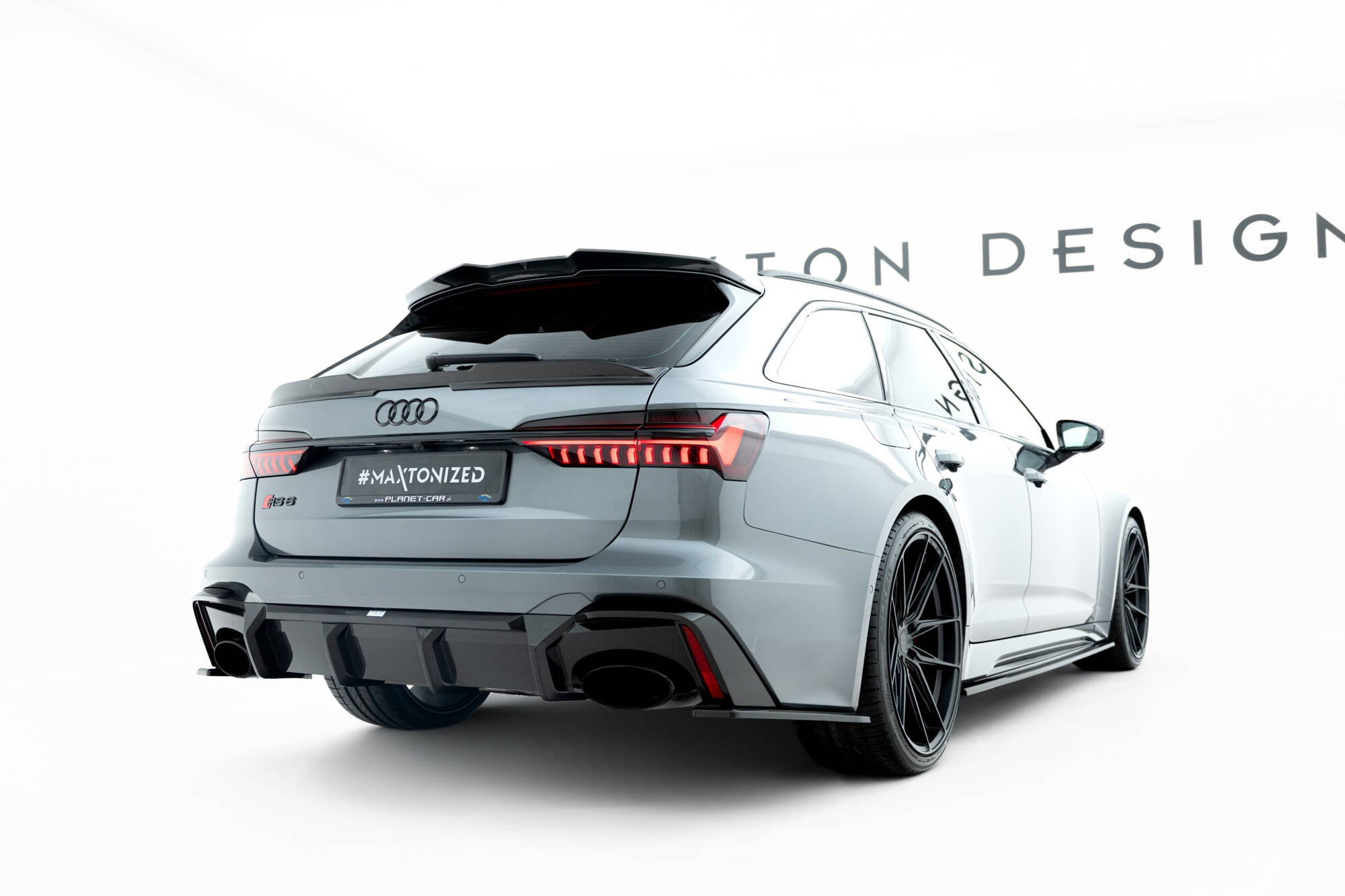 Maxton Design Prepreg Carbon Fiber Heckklappenspoiler (Höher) Audi RS6 C8 / C8 Facelift für Audi A6