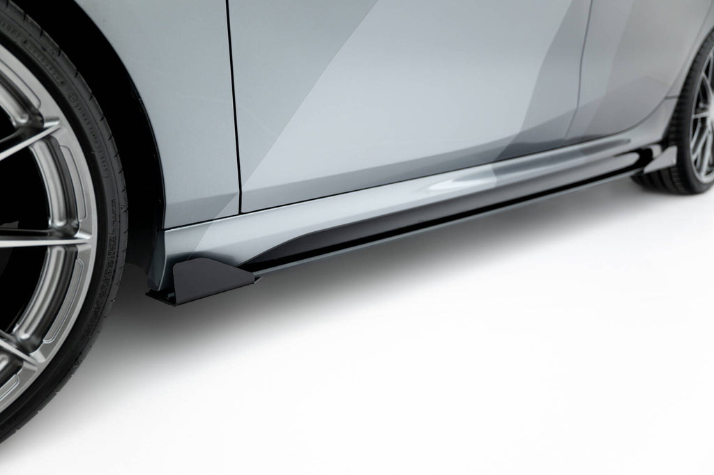 Maxton Design Street Pro Street+ Seitenschweller Leisten + Flaps passend für BMW 2 M-Paket / M235i Gran Coupe F74 schwarz Hochglanz