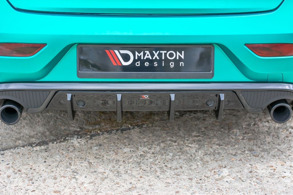 Maxton Design Diffusor Heck Ansatz passend für Volvo V40 R-design schwarz Hochglanz
