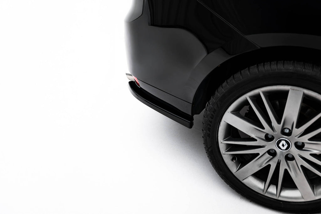 Maxton Design Heck Ansatz Flaps Diffusor passend für Renault Laguna Hatchback GT Mk3 schwarz Hochglanz