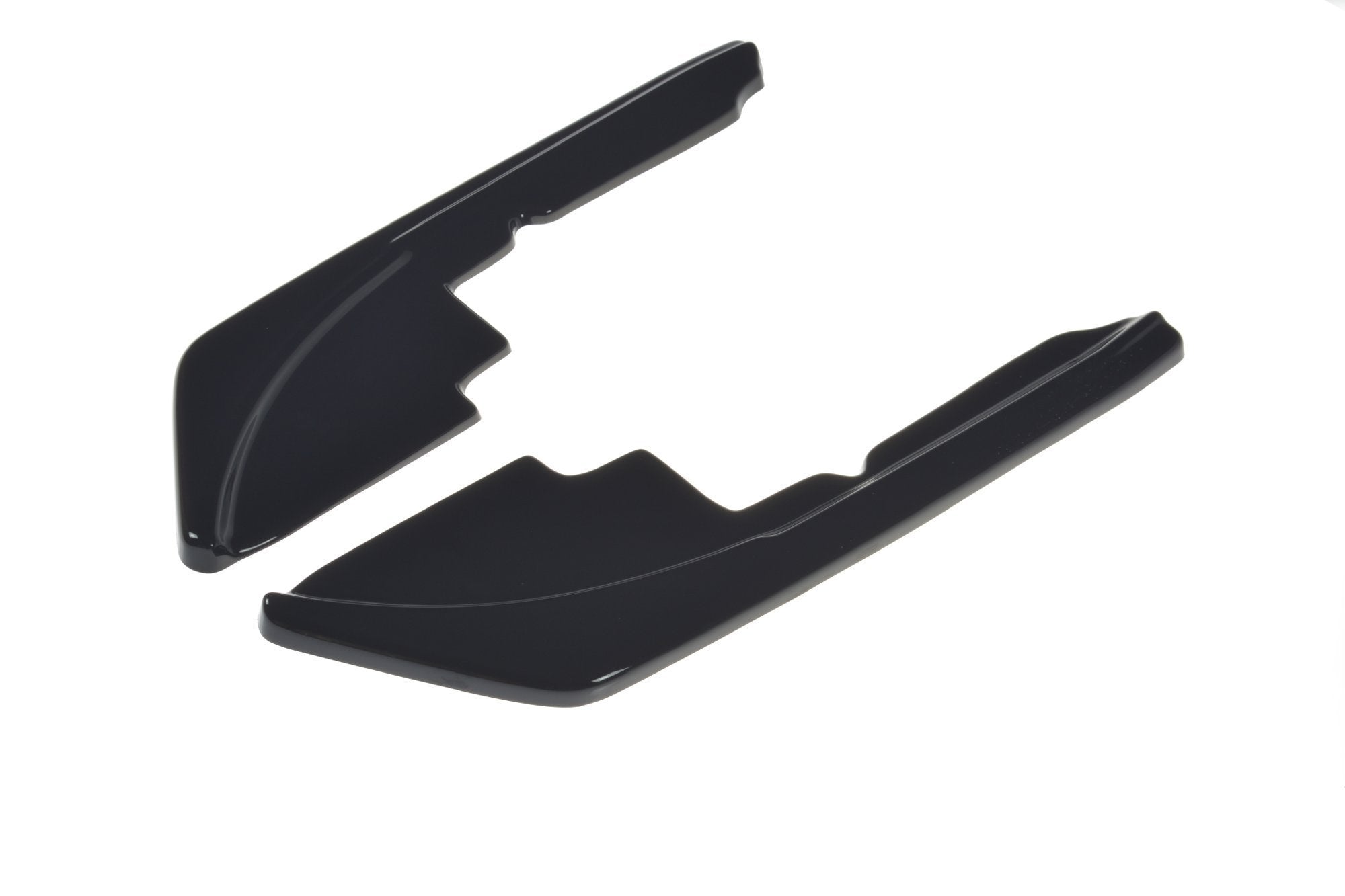 Maxton Design Heck Ansatz Flaps Diffusor passend für Peugeot 508 Benzin Mk2 schwarz Hochglanz